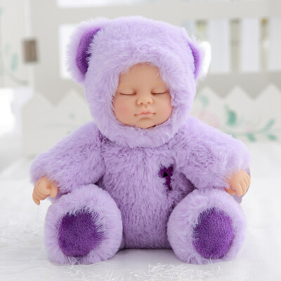 

12 Colors Cute Reborn doll Plush Stuffed Toys for Children Soft Rabbit Bear Plush Toy Baby Sleeping Dolls