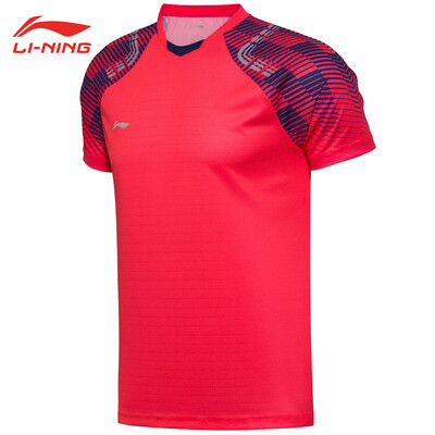 

Li Ning LI-NING All England Badminton Game Fans Match Top Men&39s Badminton Sports Wear AAYN031-2 Fluorescent Flame Red M Code