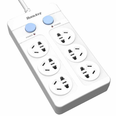 

Huntkey 602 6-контактный 1,8-метровый однорядный переключатель / штепсельная вилка / вставка / планка