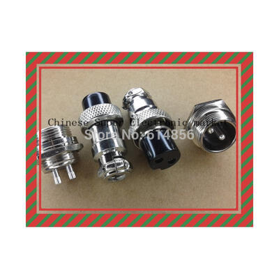 

10pcs 2 Pin Male & Female Diameter 16mm Wire Panel Connector GX16 circular connector Socket Plug