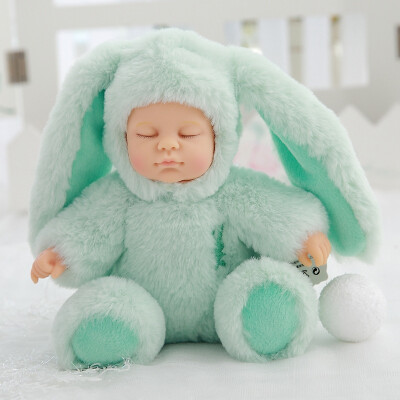 

12 Colors Cute Reborn doll Plush Stuffed Toys for Children Soft Rabbit Bear Plush Toy Baby Sleeping Dolls