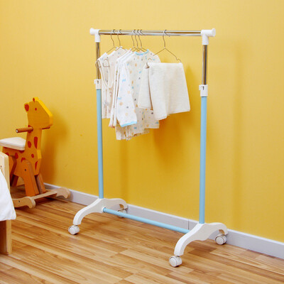 

Ou Runzhe coat rack high-end Taiwan quality children&39s clothes hanger pink blue