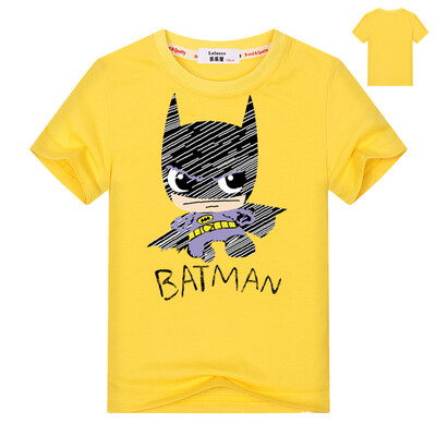 

3-13years Малыш Мальчики Little Batman майка Летние новые дети хлопка Дети Шорты Baby Boys Girls Super Hero tops tees t shirt