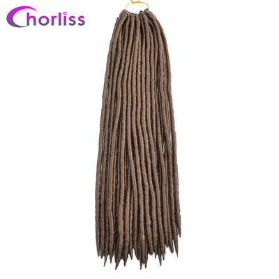 

Chorliss 18Faux Locs Crochet Braids Hair Synthetic Braiding Hair Extensions 24 Strandspack 100 gpack Purple Brown Bule Color