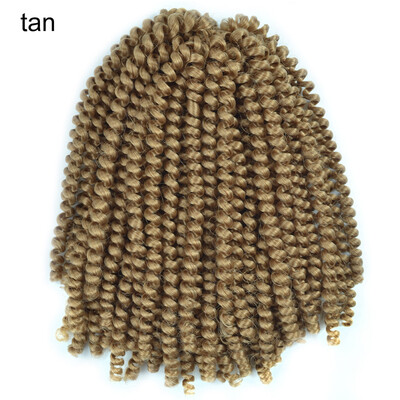 

Chorliss Crochet Braids Ombre Spring Twist Hair Kanekalon Synthetic Hair Extensions Braids 110gpack for women 8Inch Blonde Bug