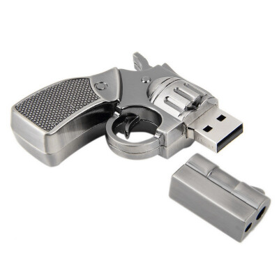 

Revolver Gun Model USB2.0 Flash Pen Drive Memory U Stick Thumb Storage 4GB