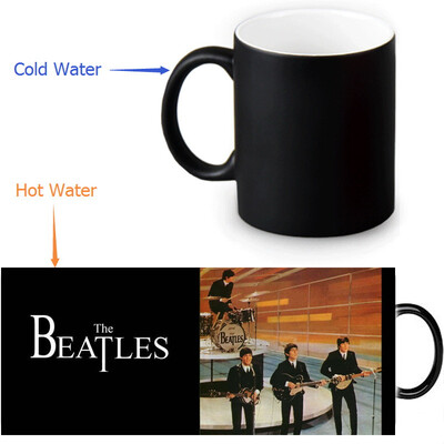 

Битлз 350 мл / 12 унций Heat Show Show Mug Color Change Чашка кофе Чувствительные морфинговые кружки Волшебная чашка для чайных чашек