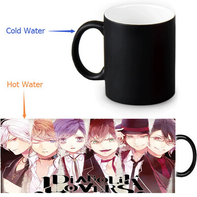 

DIABOLIK LOVERS 350ml/12oz Heat Reveal Mug Color Change Coffee Cup Sensitive Morphing Mugs Magic Mug Milk Tea Cups