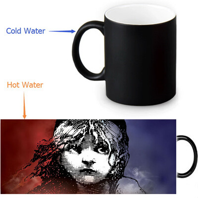 

Les Miserables 350ml12oz Heat Reveal Mug Color Change Coffee Cup Sensitive Morphing Mugs Magic Mug Milk Tea Cups