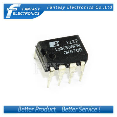 

100PCS LNK306PN DIP8 LNK306P DIP LNK306 new and original IC free shipping