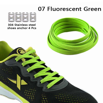 

JUP 12 Pairs Lazy Not Tie Shoelaces Metal Fashion Simple High Elastic Laces Adult Children Lock Sneakers No Knots Laces Shoes