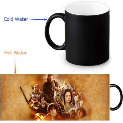 

The Lord of The Rings 350ml12oz Heat Reveal Mug Color Change Coffee Cup Sensitive Morphing Mugs Magic Mug Milk Tea Cups