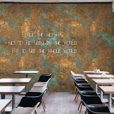 

3D photo wallpaper Vintage old rust large mural Cafe tea shop bar KTV box wallpaper mural