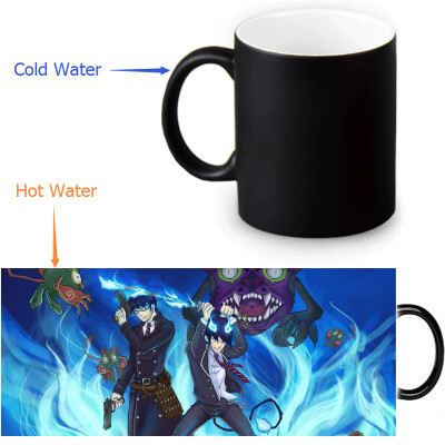 

Ao no Exorcist 350ml/12oz Heat Reveal Mug Color Change Coffee Cup Sensitive Morphing Mugs Magic Mug Milk Tea Cups