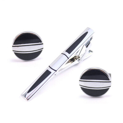 

Yoursfs® Men Classic Stainless Steel Wedding Engagement Cuff Links and Tie Clip Set