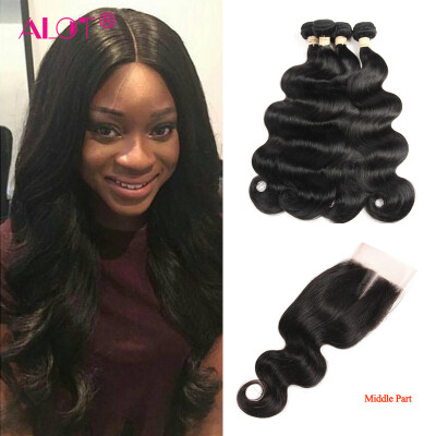 

Alot Indian Body Wave With Closure 7a 4 Bundles Body Wave With Closure Human Hair Weave With Closure India Virgin Hair With Closur