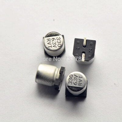 

100pcs/lot High quality Capacitor 6.3V 330UF Chip Aluminum Capacitor 330UF 6.3V