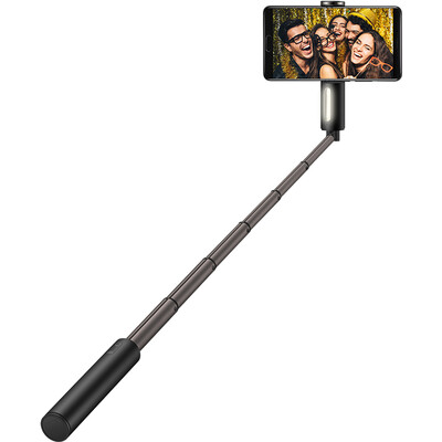 

Huawei HUAWEI Wireless Bluetooth Selfie Stick Aluminum Rod Light Fill Light Soft Light Beauty Selfie Dark Light Night Shot Small Portable Emergency Flashlight High Quality Black CF33