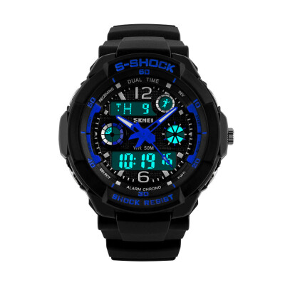 

SKMEI 1060 Men Multi Function Military -shock Sports Watch LED Analog Digital Waterproof Clock