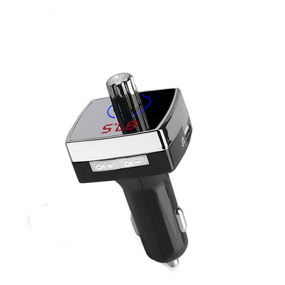 

Bluetooth 4.2 FM Transmitter Car Kit Music Player Modulator 3.1A Dual USB Car Charger AUX OUT Support U Disk Play 12-24v