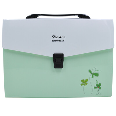 

SUNWOOD A412 grid flower series portable organ bagoffice file package EX4336 green