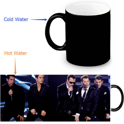 

New Kids On The Block 350ml12oz Heat Reveal Mug Color Change Coffee Cup Sensitive Morphing Mugs Magic Mug Milk Tea Cups