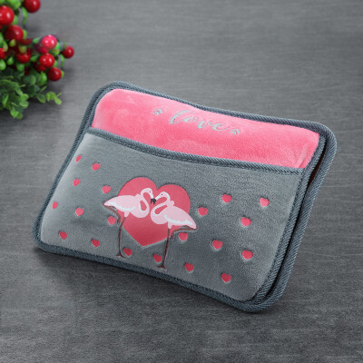 

Happy partner hand warmers hot water bottle charging explosion-proof plush warm water bag has been injected water warm palace treasure romantic powder 3 models random hair