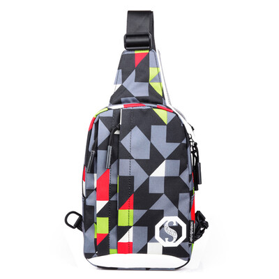 

Autumn&winter mens bags fashion trends personalitystreet Oxford cloth leisure students luminous Shoulder Bag
