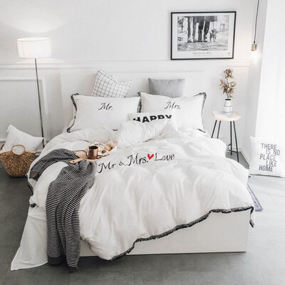 

Brata Four piece suit Cotton kits washable cotton simple cotton bedding Kit