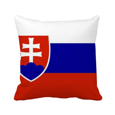

Slovakia National Flag Europe Country Square Throw Pillow Insert Cushion Cover Home Sofa Decor Gift