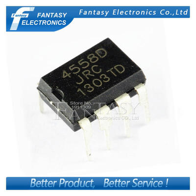 

10PCS NJM4558D DIP8 NJM4558 DIP JRC4558D JRC4558 new and original IC free shipping