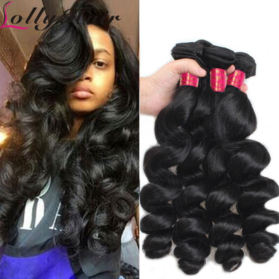 

Хорошее качество бразильских сыпучих волос Virgin Bundles 3pc Бразильские волосы Weave Loose Curl Human Hair Loose Wave Virgin Hair