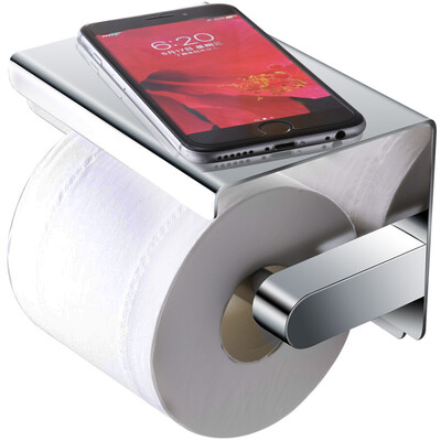 

Larsd LD8807 toilet paper holder hand paper tray toilet paper tray bathroom stainless steel pendant mobile phone rack