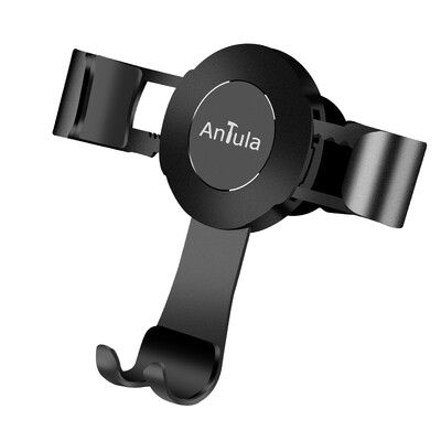 

Antula A089 car phone holder air outlet metal gravity bracket for 45-6 inch mobile phone car accessories bracket universal rose gold