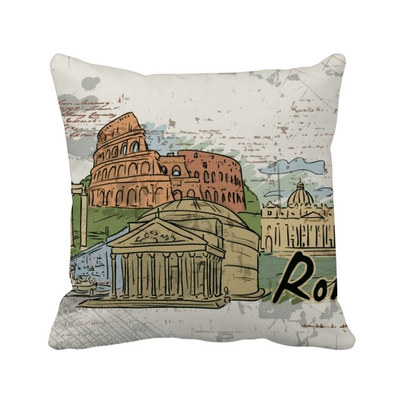 

Italy Rome Landscape Landmark Nation Square Throw Pillow Insert Cushion Cover Home Sofa Decor Gift