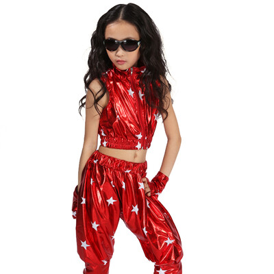 

Modern Hip Hop Jazz Dance Suit for Children Performance Dance wear