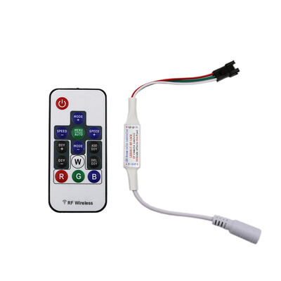 

14key 21Key DIY Мини светодиодные полосы света пикселей контроллер для WS2811 WS2812B, с пульта дистанционного управления