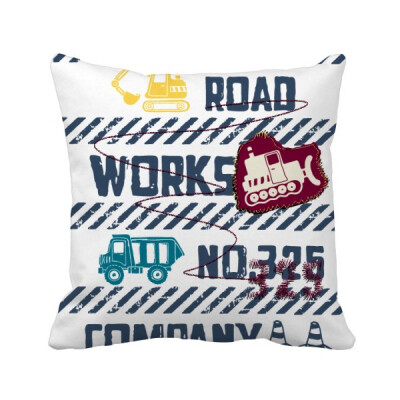 

Heart Road Number Pattern Square Throw Pillow Insert Cushion Cover Home Sofa Decor Gift