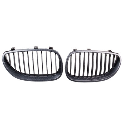 

racing black carbon car front grille fit for E60 E61 5 Series 4D Sedan 04-10