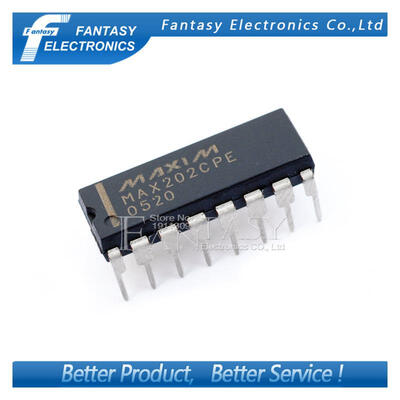

50PCS MAX202CPE DIP16 MAX202 DIP MAX202CP new and original IC free shipping