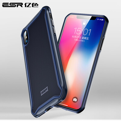 

ESR iPhone X Корпус для телефона / Защитная крышка Пассивные Apple X Mobile Shell Anti-fall Shock Absorption Сильная защита PC + TPU Alibaba Era Shield Series Blue