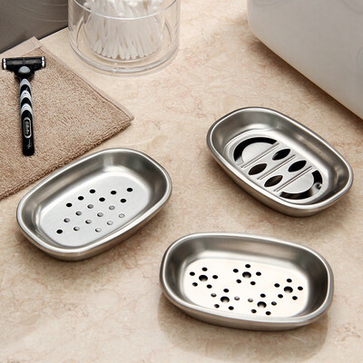 

[Jingdong Supermarket] Ou Runzhe soap box stainless steel creative paragraph cute drain water soap rack 3 3 installed