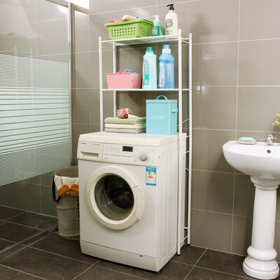 

Ou Runzhe shelves improved three-type washing machine storage finishing rack reinforced leveling version