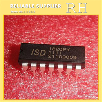 

100PCS/lot ISD1820PY ISD1820 DIP14 8-20 seconds single segment voice recording circuit