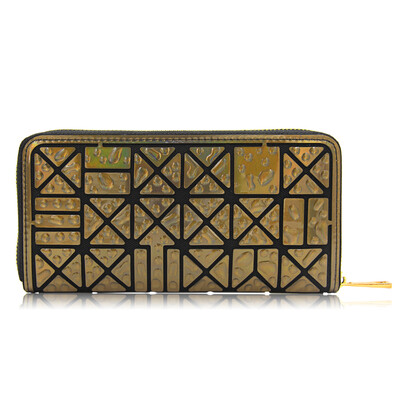 

Milisente Women Leather Wallet Female Colorful Clutch Purse Ladies Zipper Geometric Standard Wallets