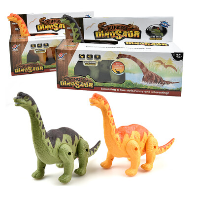 

Walking Brachiosaurus Dinosaur Kids Toy Figure With Lights & Sounds, Real Movement