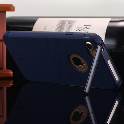 

For iPhone 8, iPhone 7 Case, Baseus Bracket Series Magnetic Hidden kickstand Ultra Thin Slim Back Case Cover Case Dark blue