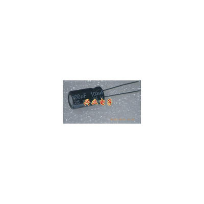 

Free shiping 100PCS 25v 100uF 612MM Aluminum Electrolytic Capacitor