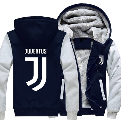 

2018 New USA SIZE Men Winter Autumn Hoodies Juventus JT pattern Fleece Coat Baseball Uniform Sportswear Jacket wool
