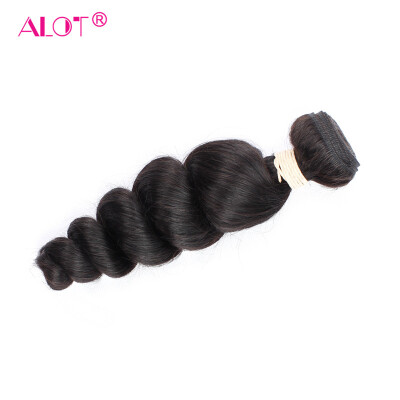 

Alot Hair Loose Wave 1 Bundle 8 10 12 14 16 18 20 22 24 26 28 inches 100 Indian Human Hair